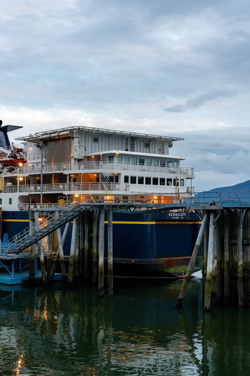 The ferry Kennicott at the Juneau pier