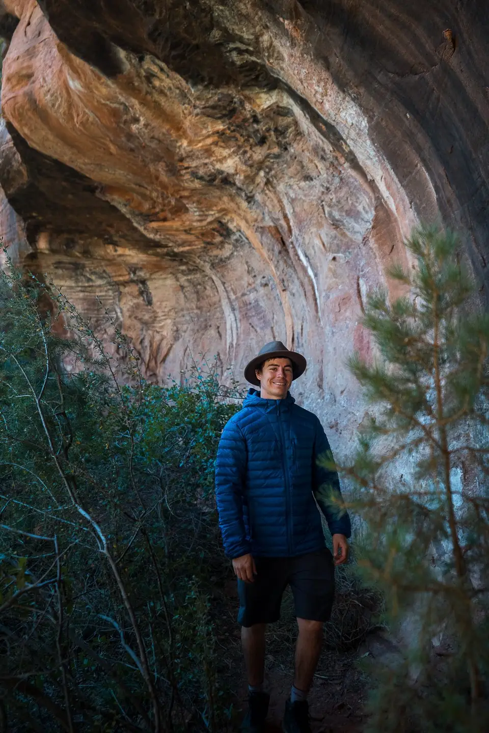Evan at the Sinagua Cliff Dwelling