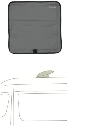 Magnetic insulated roof vent sun cover