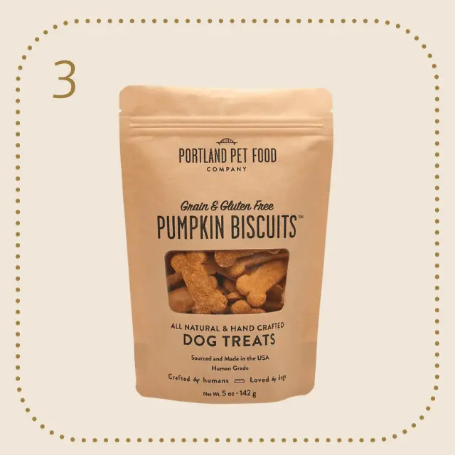 Portland Pet Food Company pumpkin biscuit dog treats