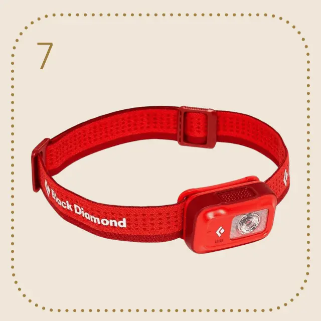 Red Black Diamond headlamp